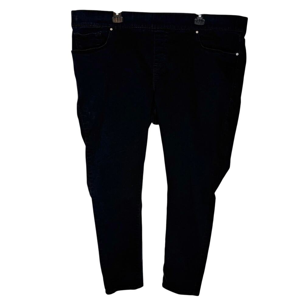 Levi's Jeans Womens 24 Black Denim Stretch High-Rise Elastic Waist Skinny Leg